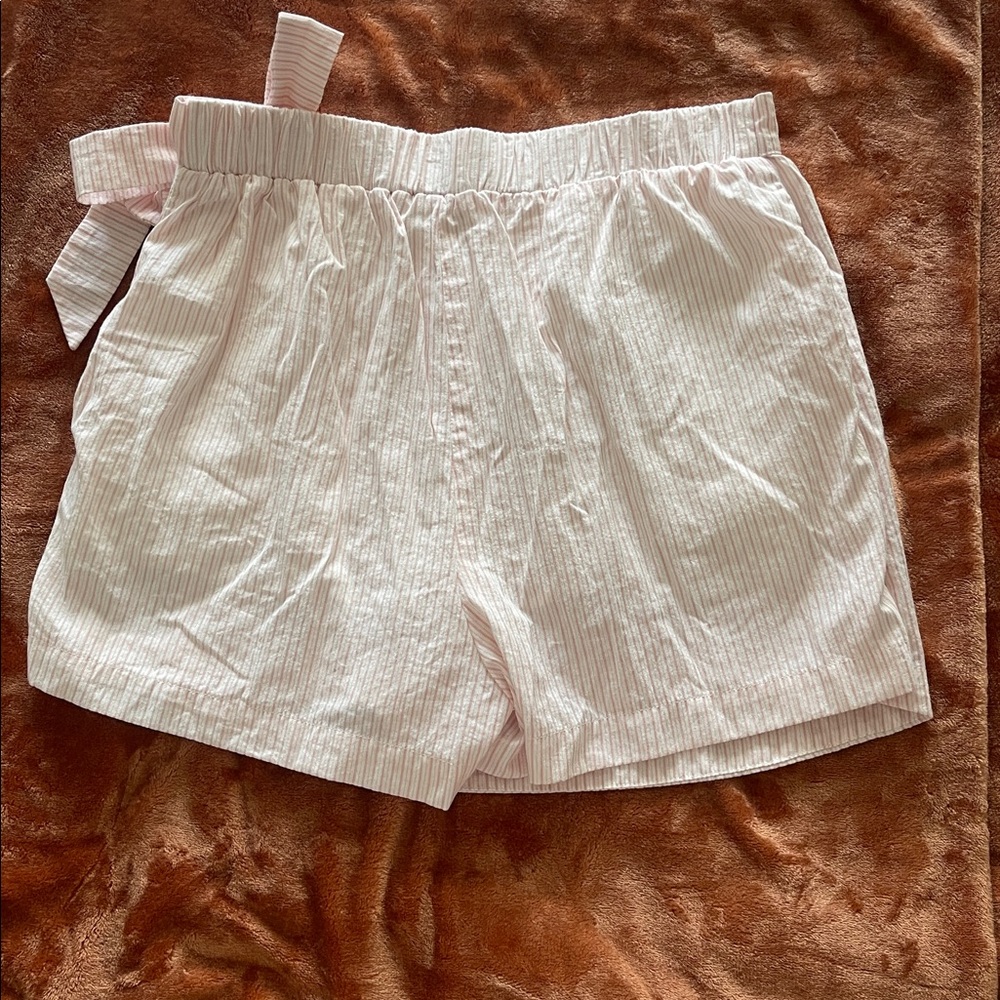 Papermoon Pink and White Striped Skort - Picture 3 of 5